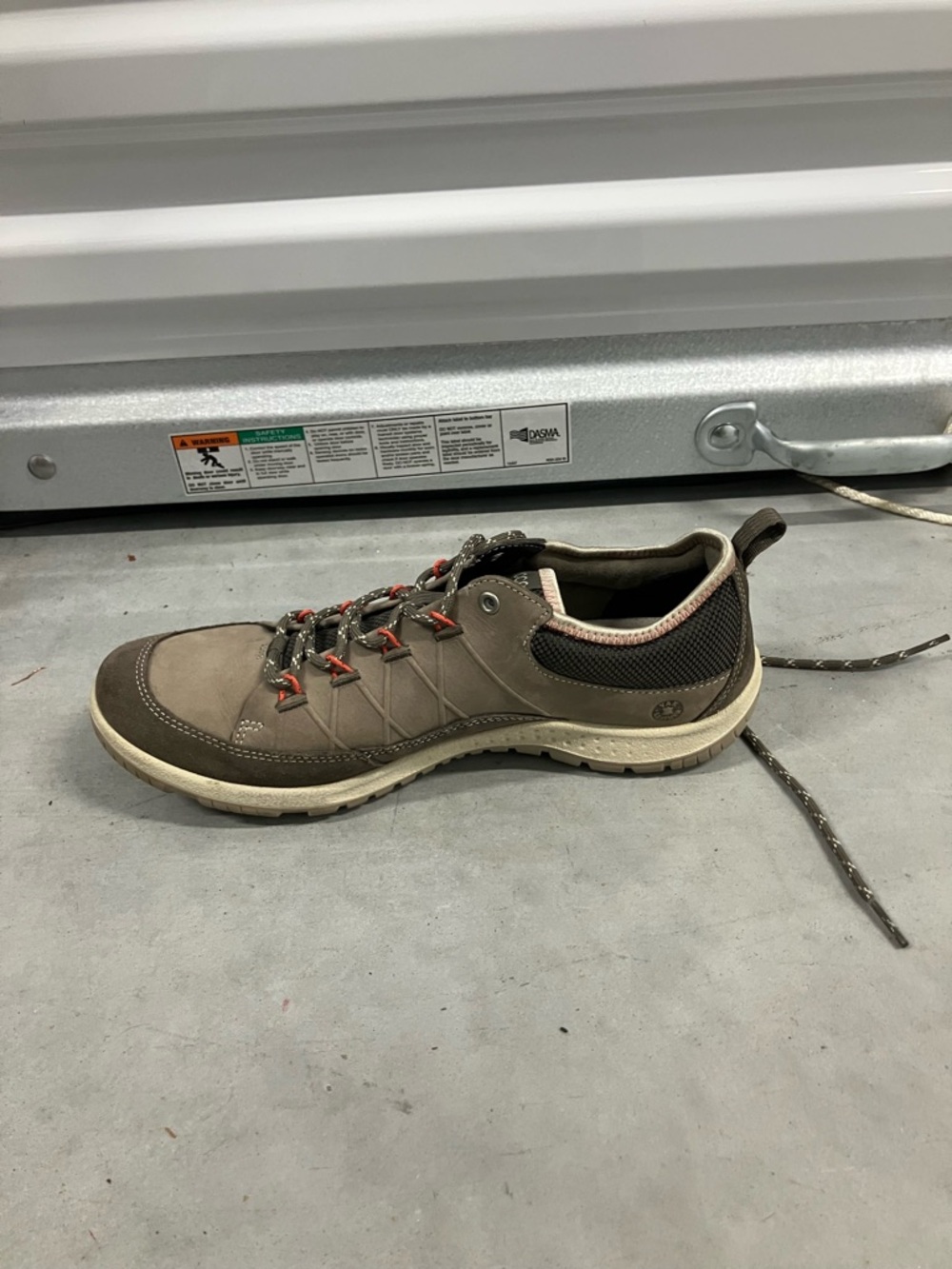 ECCO Women's Aspina Low Hiking Outdoors Shoes Dark Clay Warm Grey Size 40 - Picture 4 of 6